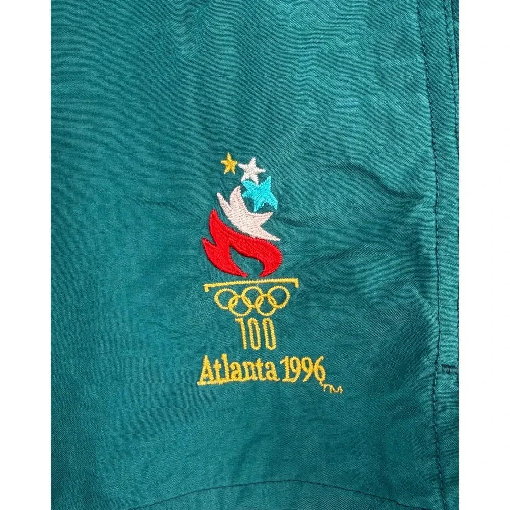 Vintage Speedo 1996 Atlanta Olympics Swim Trunks USA Flag Teal Mens XL Lined - Picture 3 of 9